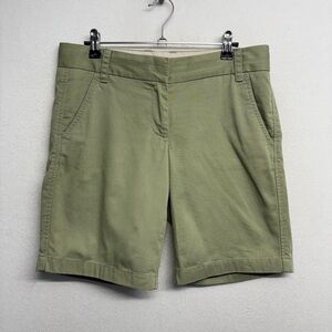 J crew broken in chino shorts cotton green 2